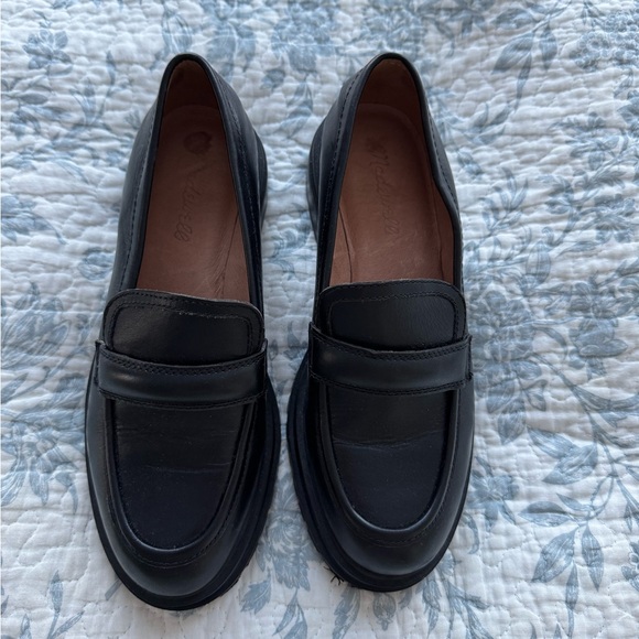 Madewell Black Leather Loafers - Picture 2 of 8